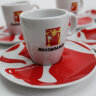 Набор чашек для эспрессо с блюдцами Hausbrandt, красный, 60 мл