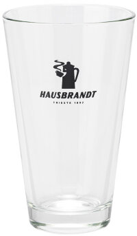 Стакан стеклянный для латте Hausbrandt, Made in Italy